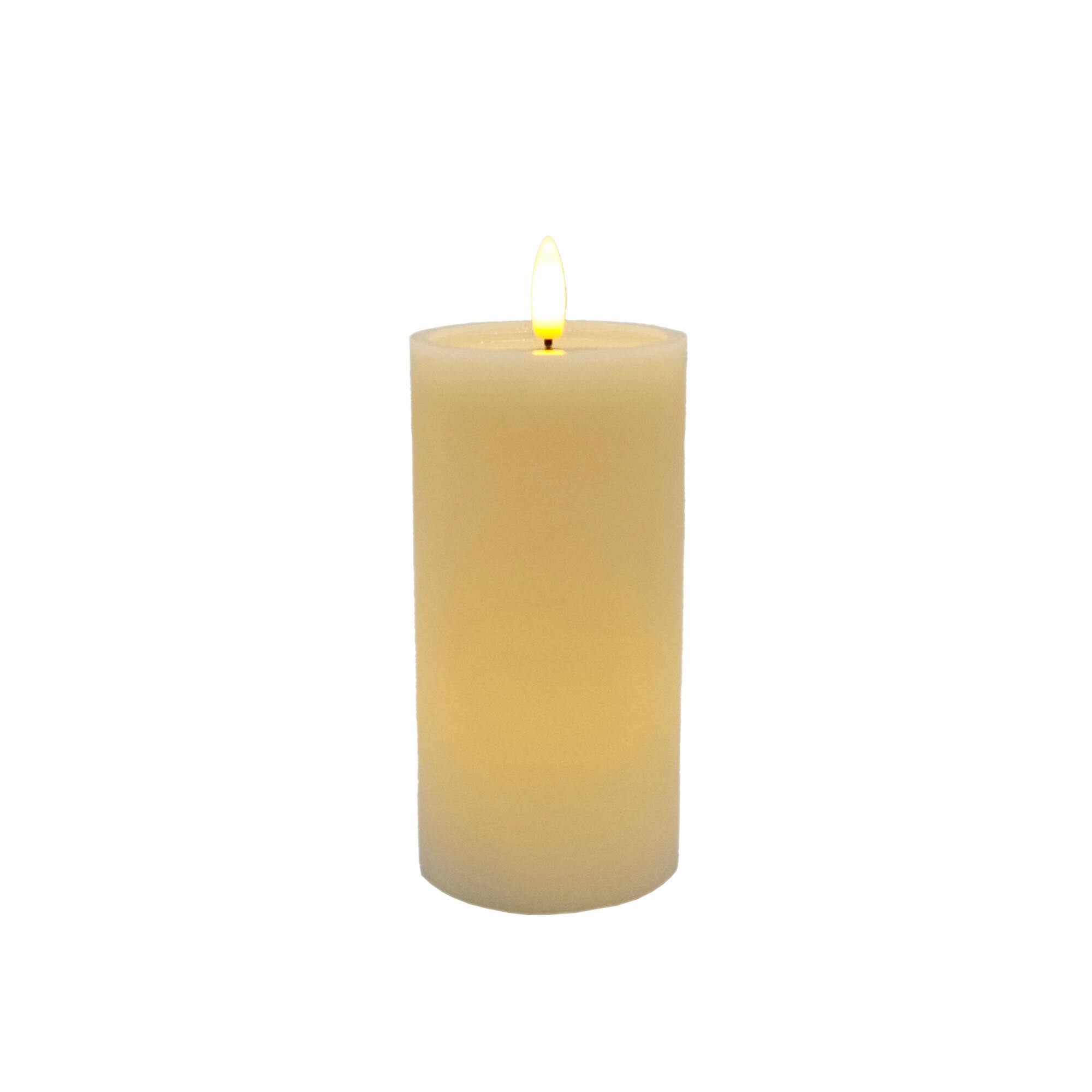 3" x 6" Flickering LED Wax Pillar Candle by Ashland